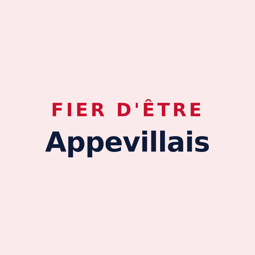 Magnet « Fier d'être Appevillais » — design pour Appeville