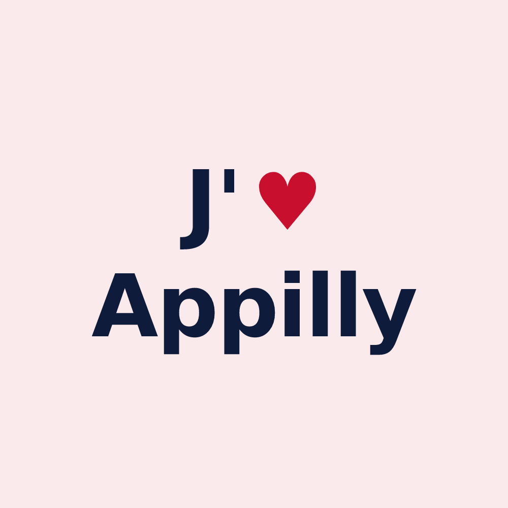 Magnet personnalisé Appilly — design J'aime Appilly