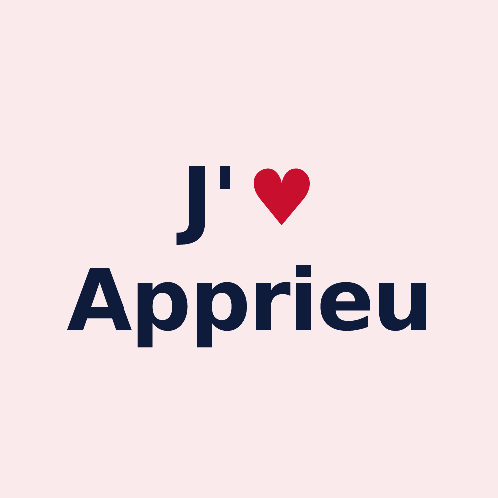 Magnet personnalisé Apprieu — design J'aime Apprieu