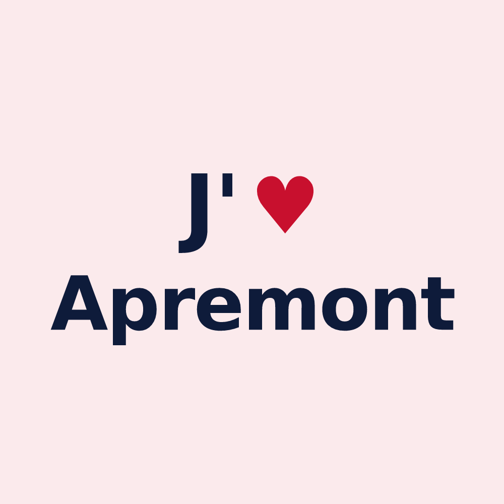 Magnet personnalisé Apremont — design J'aime Apremont