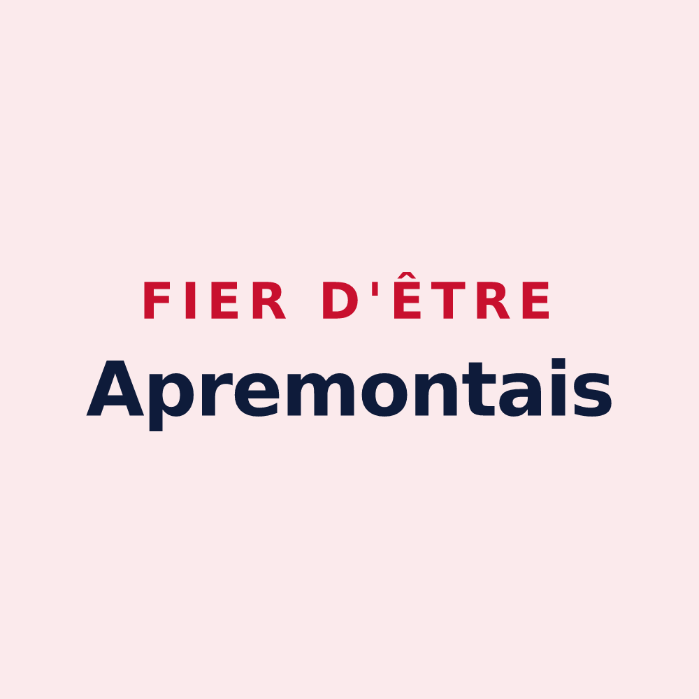 Magnet « Fier d'être Apremontais » — design pour Apremont