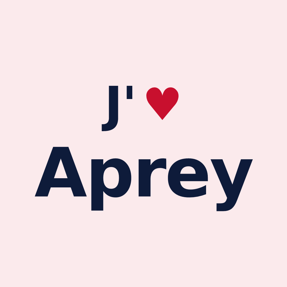 Magnet personnalisé Aprey — design J'aime Aprey