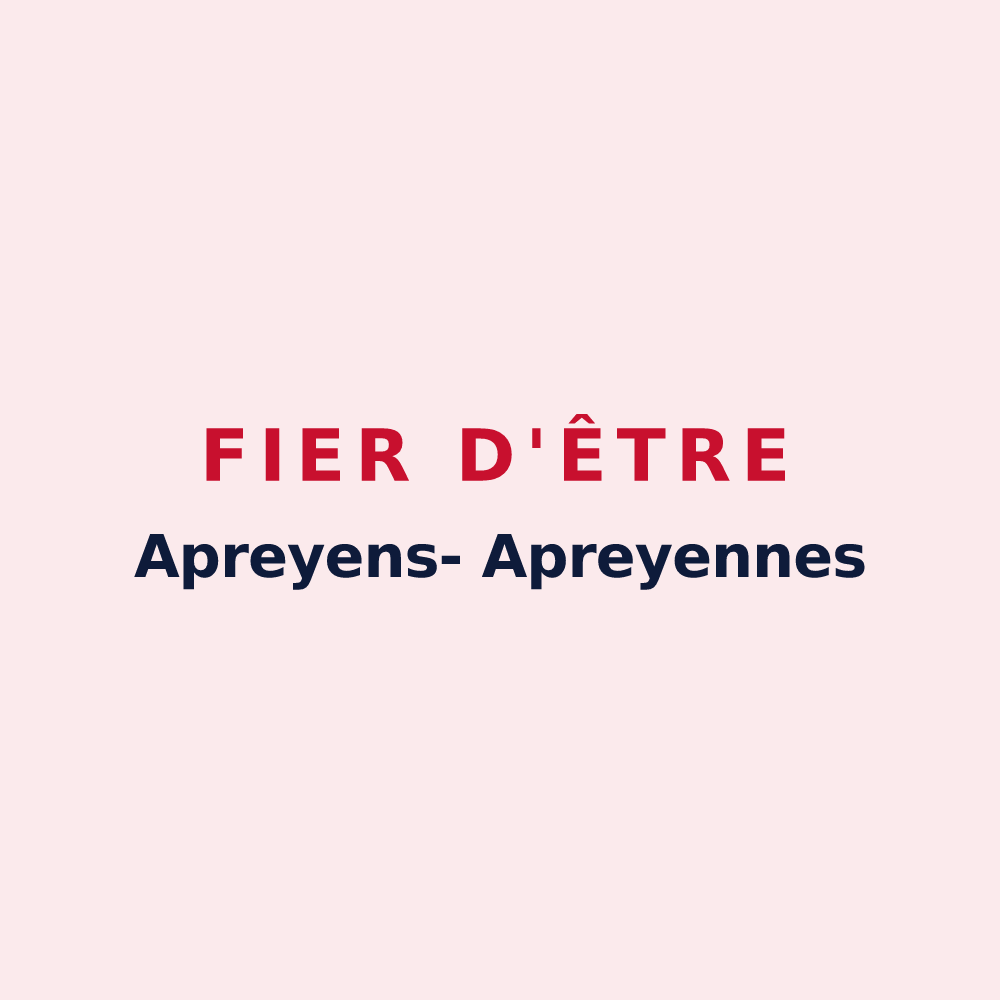 Magnet « Fier d'être Apreyens- Apreyennes » — design pour Aprey
