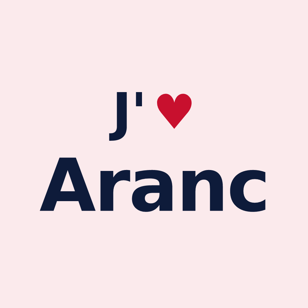 Magnet personnalisé Aranc — design J'aime Aranc