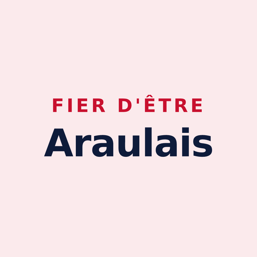 Magnet « Fier d'être Araulais » — design pour Araules