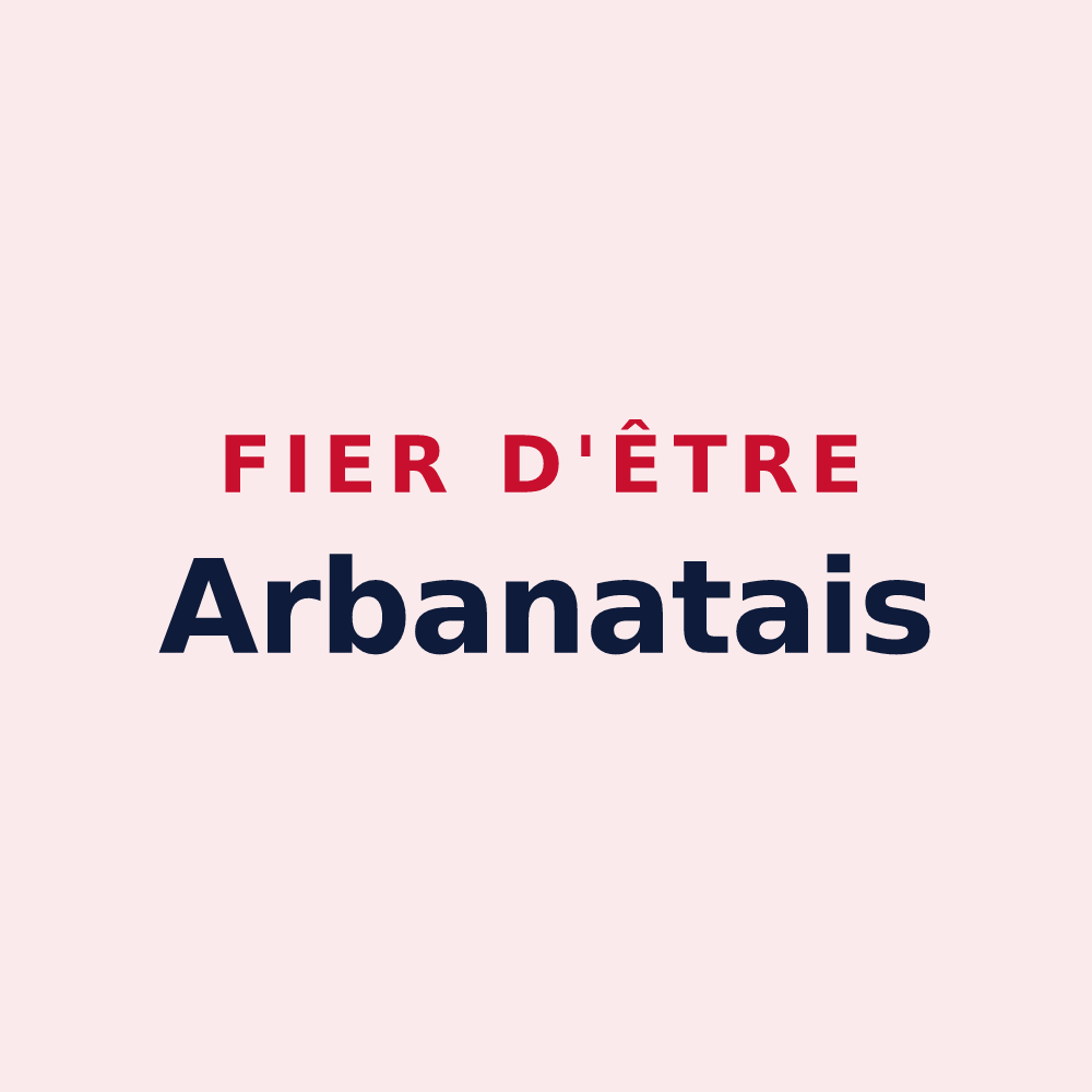 Magnet « Fier d'être Arbanatais » — design pour Arbanats