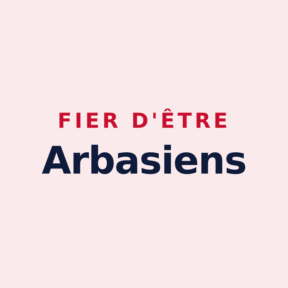 Magnet « Fier d'être Arbasiens » — design pour Arbas