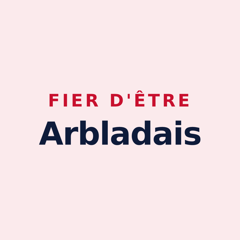 Magnet « Fier d'être Arbladais » — design pour Arblade-le-Bas