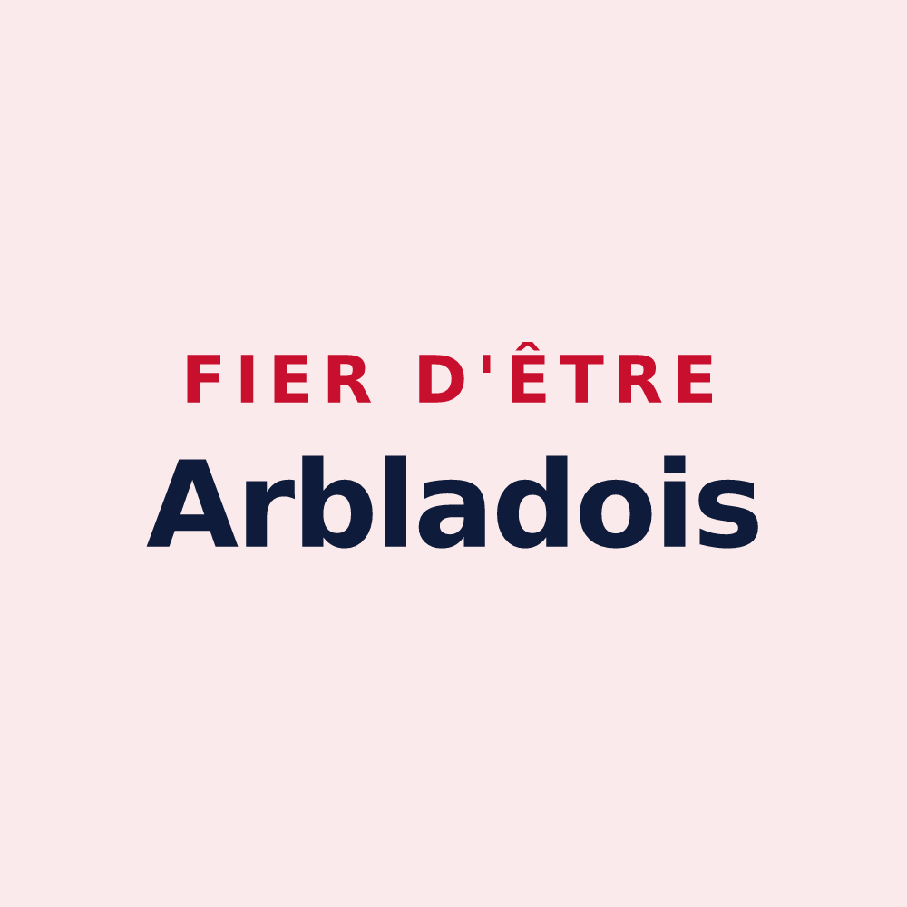 Magnet « Fier d'être Arbladois » — design pour Arblade-le-Haut
