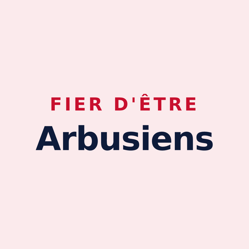 Magnet « Fier d'être Arbusiens » — design pour Arbus