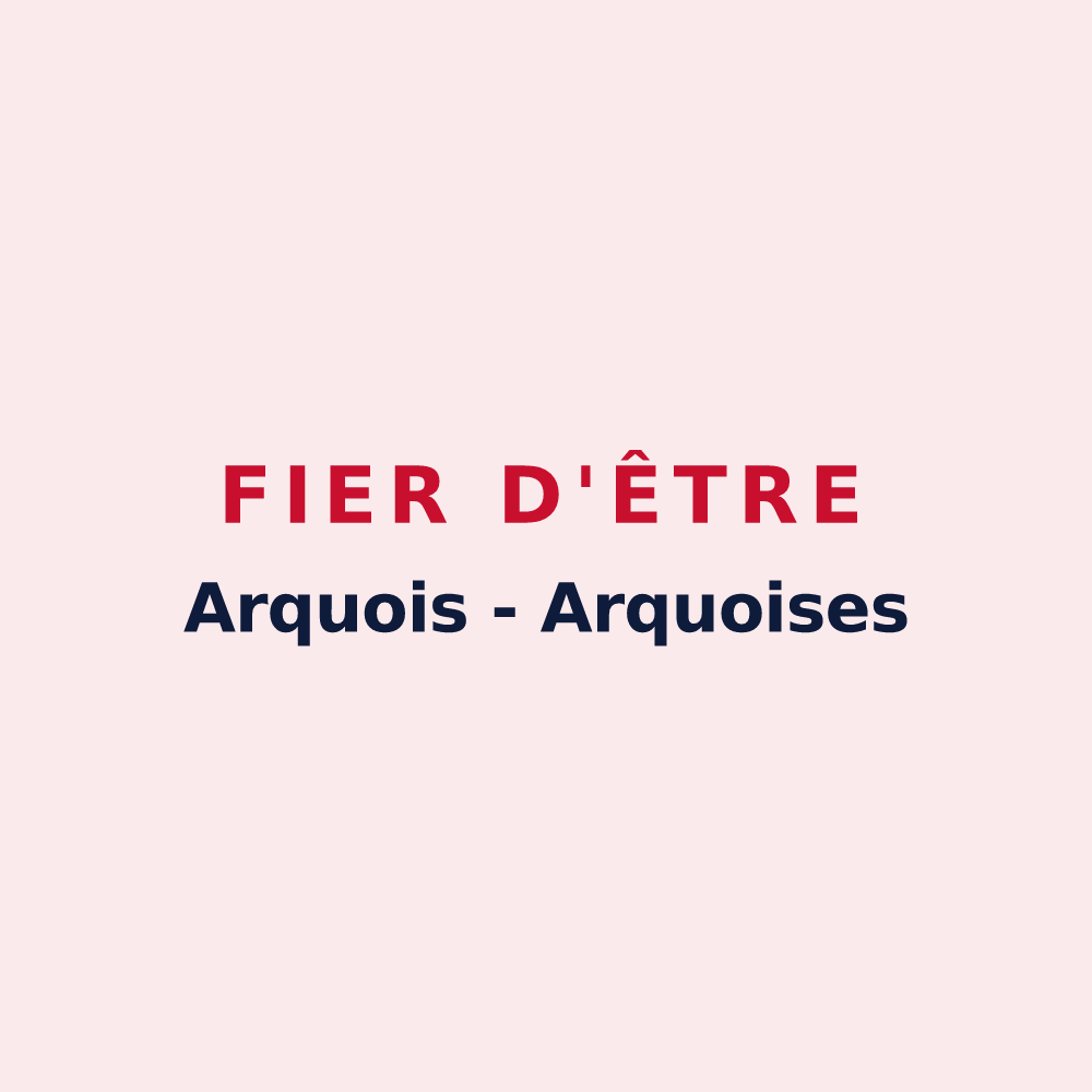 Magnet « Fier d'être Arquois - Arquoises » — design pour Arc-en-Barrois