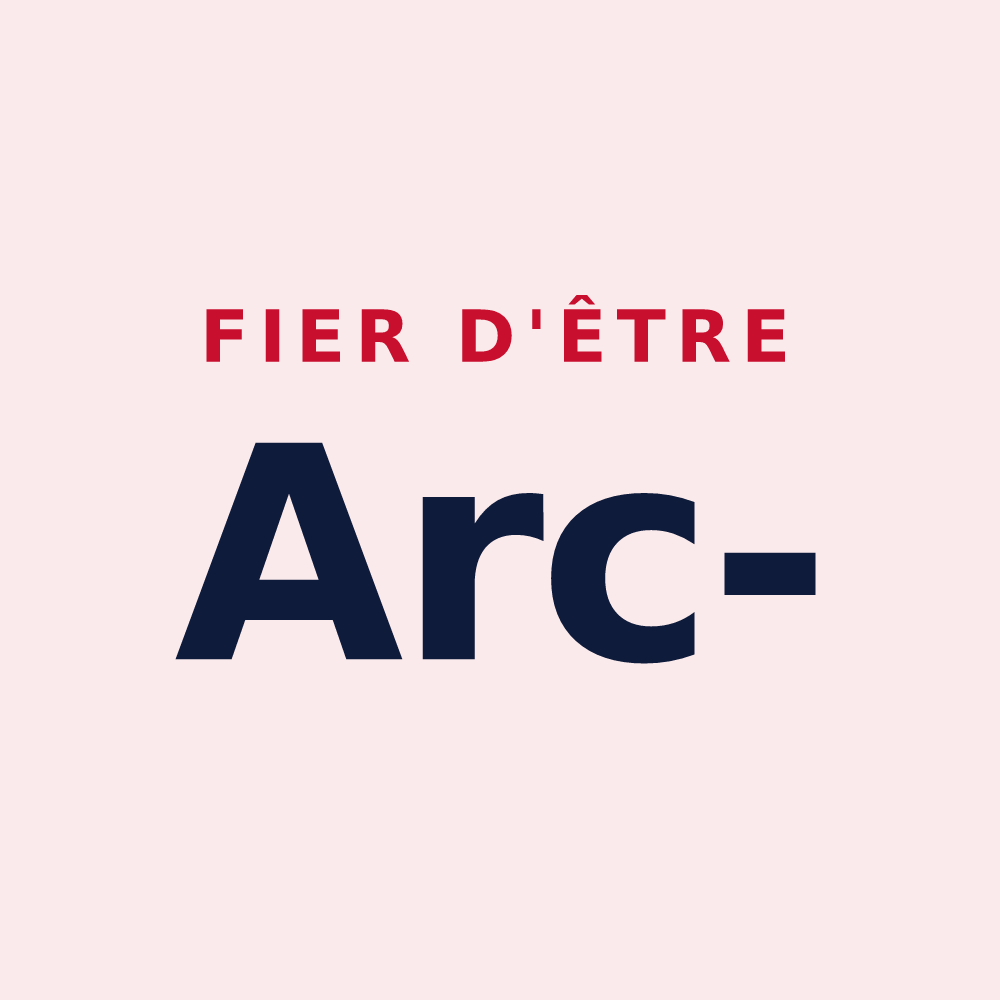 Magnet « Fier d'être Arc- » — design pour Arc-et-Senans