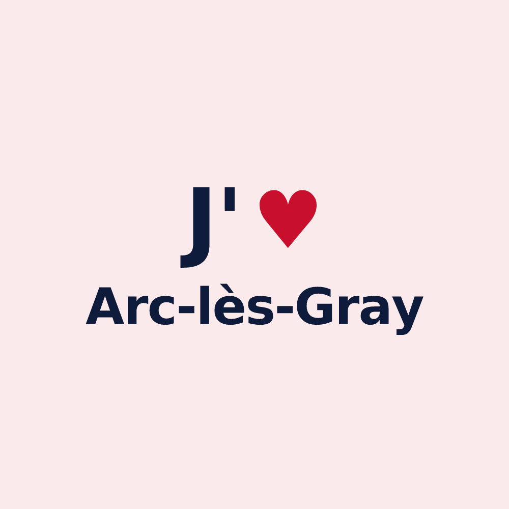 Magnet personnalisé Arc-lès-Gray — design J'aime Arc-lès-Gray