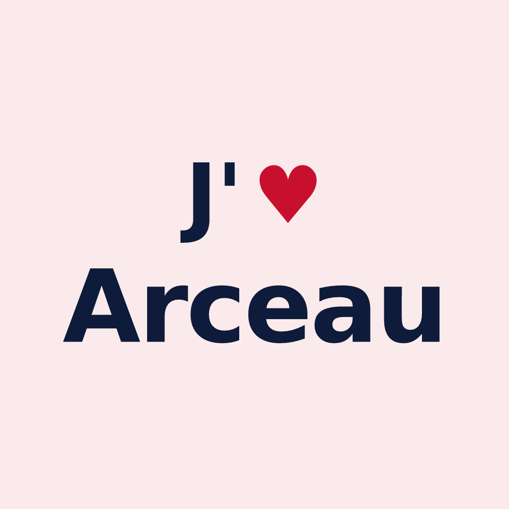 Magnet personnalisé Arceau — design J'aime Arceau