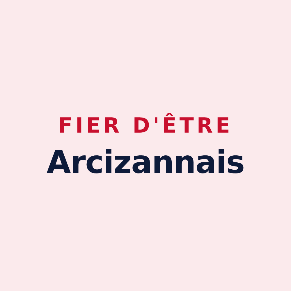 Magnet « Fier d'être Arcizannais » — design pour Arcizans-Avant