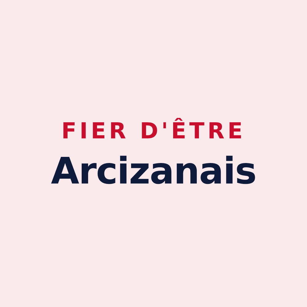 Magnet « Fier d'être Arcizanais » — design pour Arcizans-Dessus