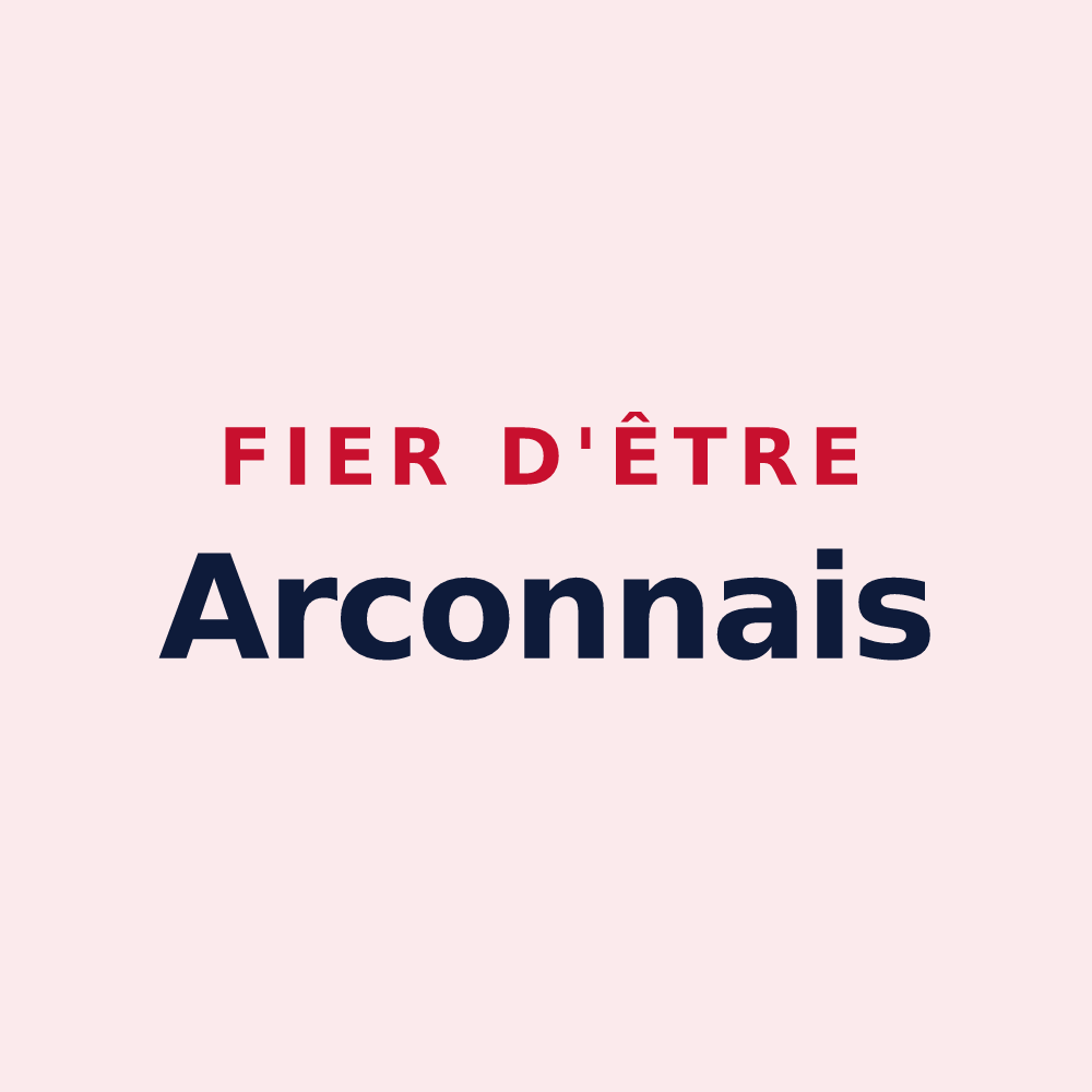 Magnet « Fier d'être Arconnais » — design pour Arcomps