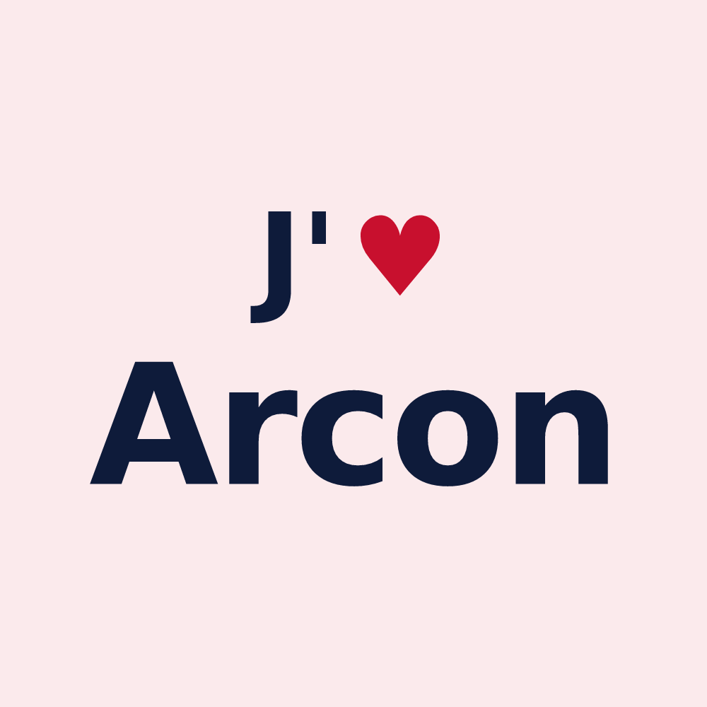 Magnet personnalisé Arcon — design J'aime Arcon