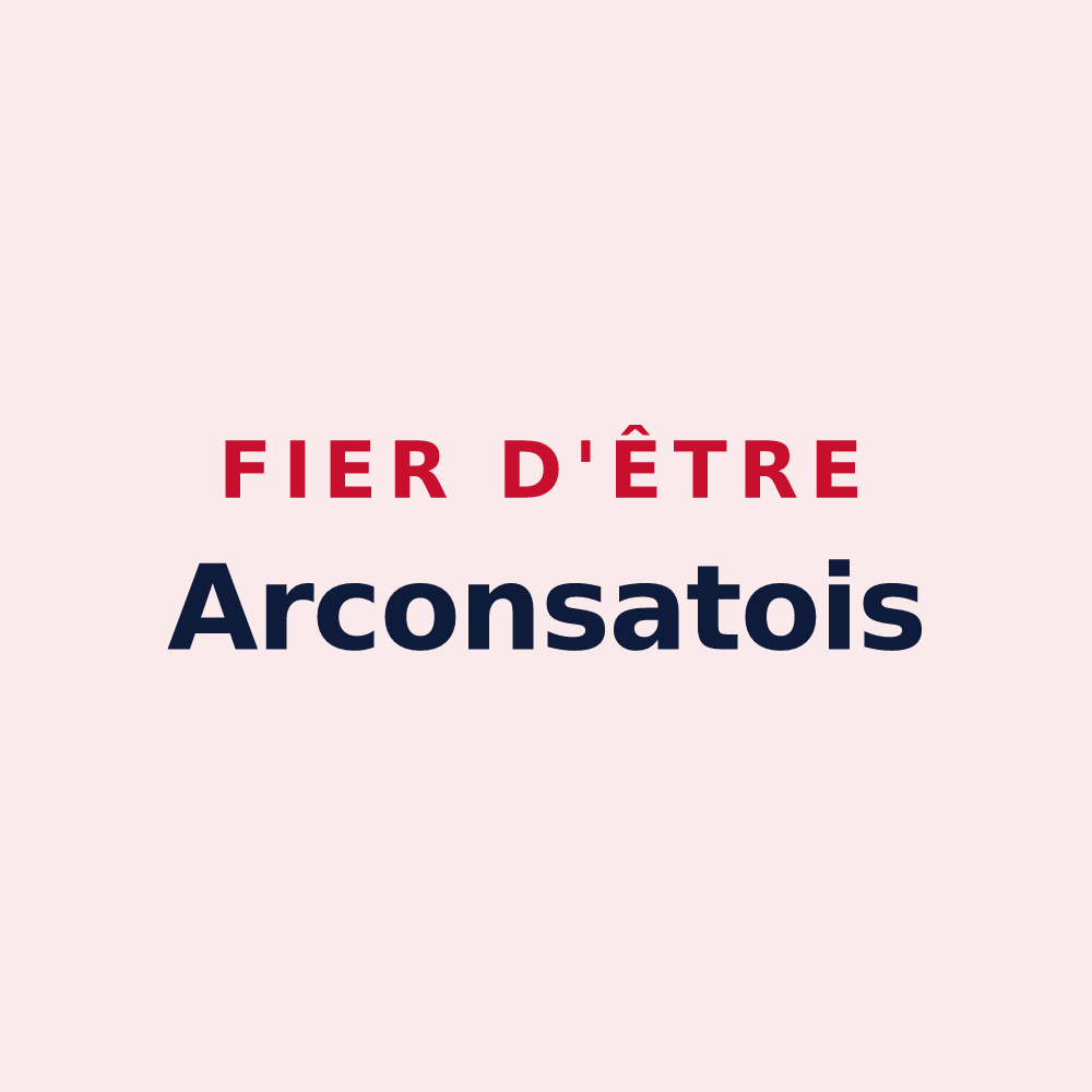 Magnet « Fier d'être Arconsatois » — design pour Arconsat