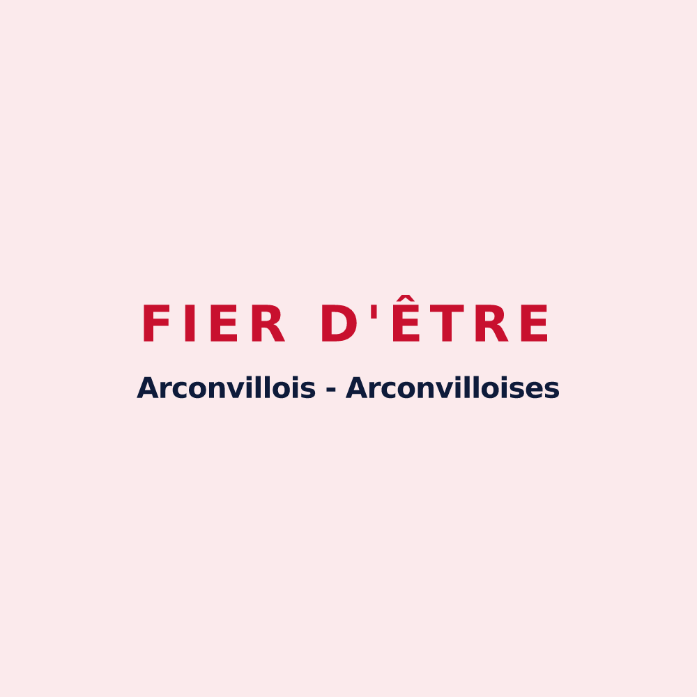 Magnet « Fier d'être Arconvillois - Arconvilloises » — design pour Arconville