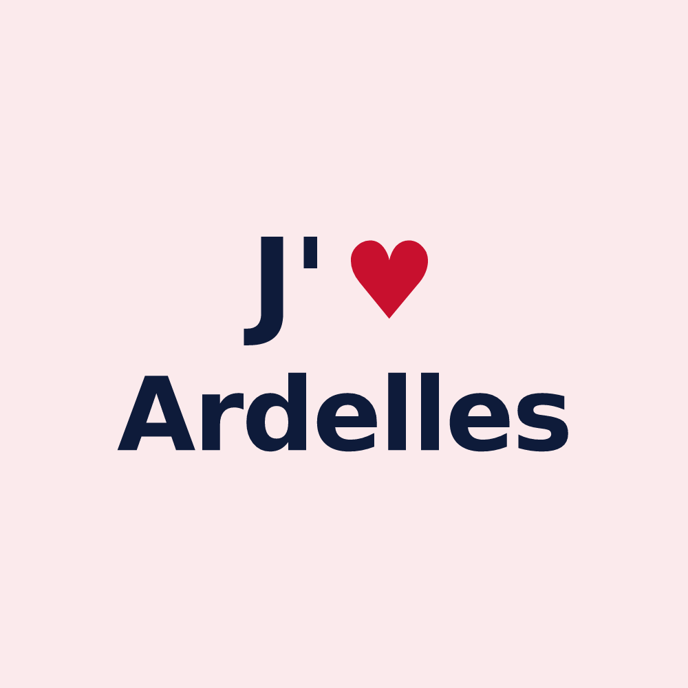 Magnet personnalisé Ardelles — design J'aime Ardelles