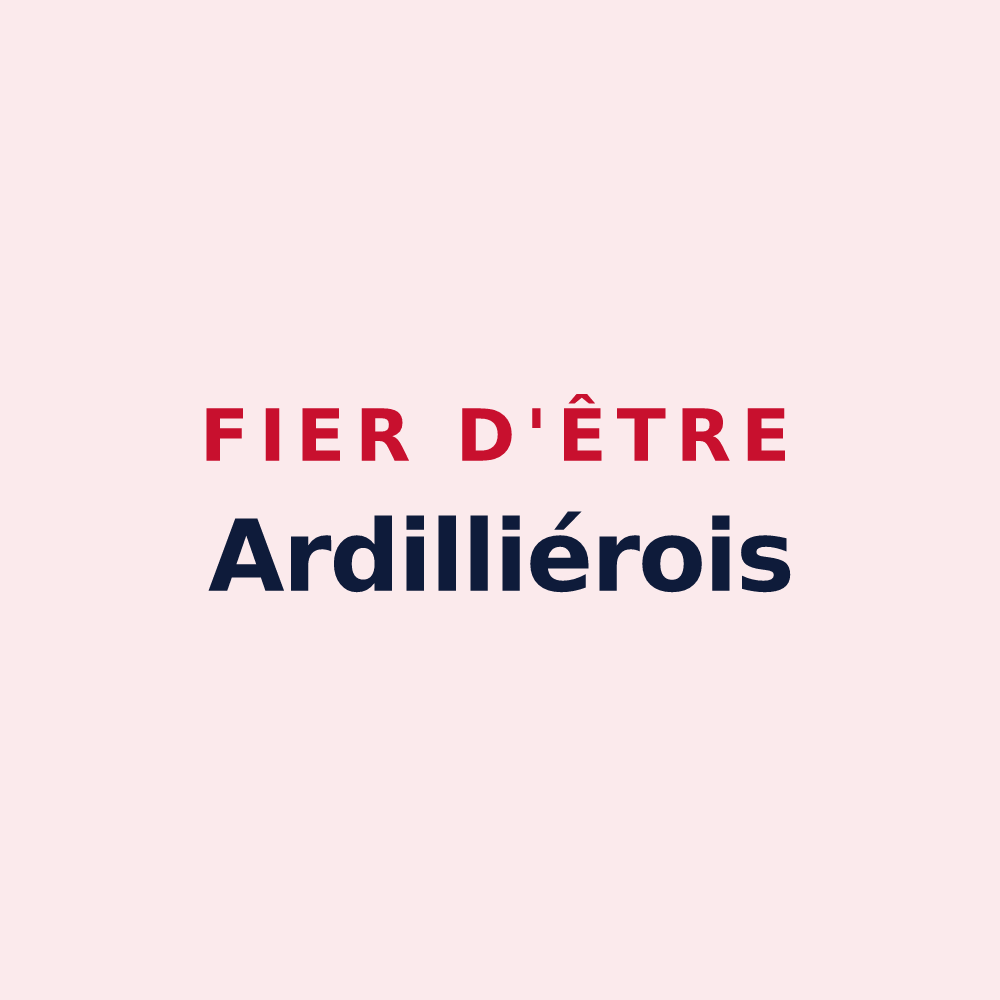 Magnet « Fier d'être Ardilliérois » — design pour Ardillières