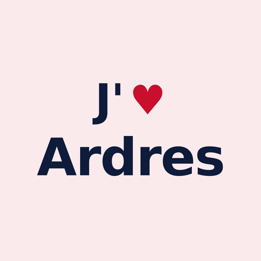 Magnet personnalisé Ardres — design J'aime Ardres