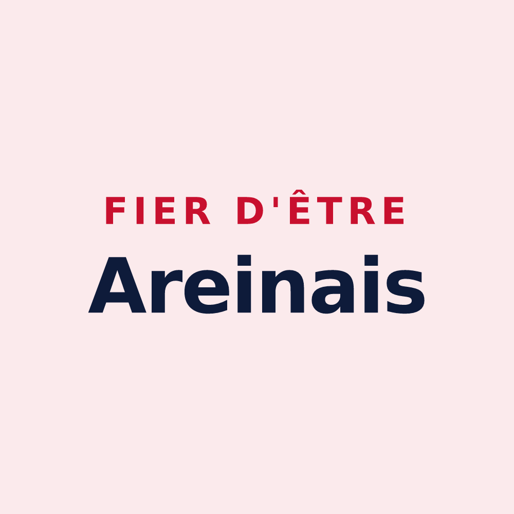 Magnet « Fier d'être Areinais » — design pour Areines