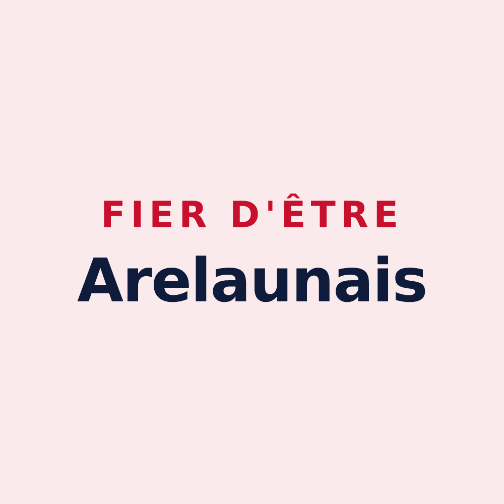 Magnet « Fier d'être Arelaunais » — design pour Arelaune-en-Seine