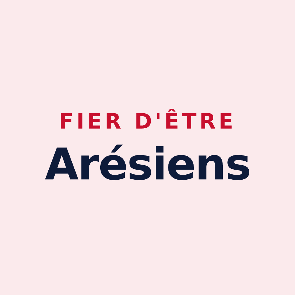 Magnet « Fier d'être Arésiens » — design pour Arès