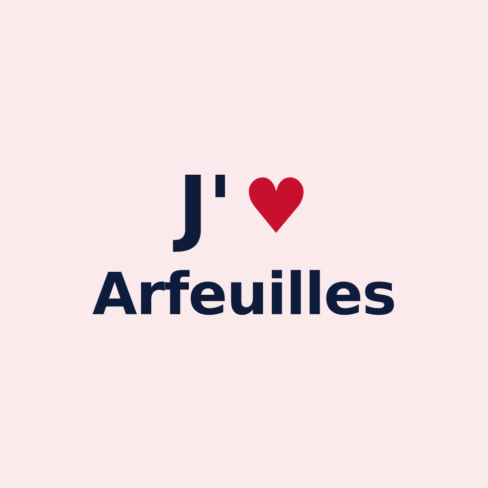 Magnet personnalisé Arfeuilles — design J'aime Arfeuilles