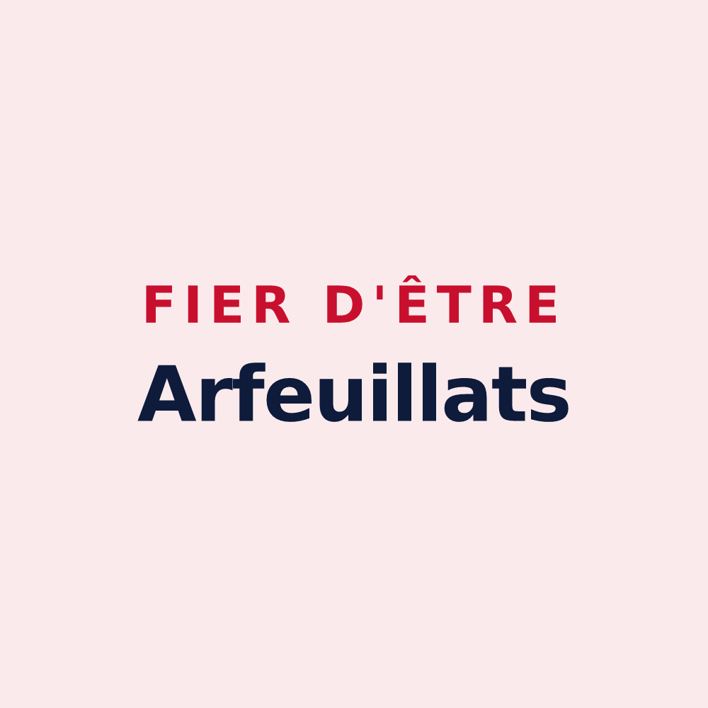 Magnet « Fier d'être Arfeuillats » — design pour Arfeuilles