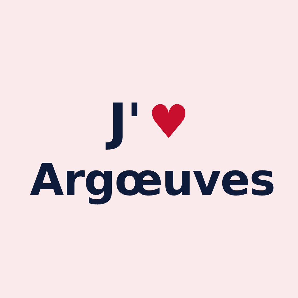 Magnet personnalisé Argœuves — design J'aime Argœuves