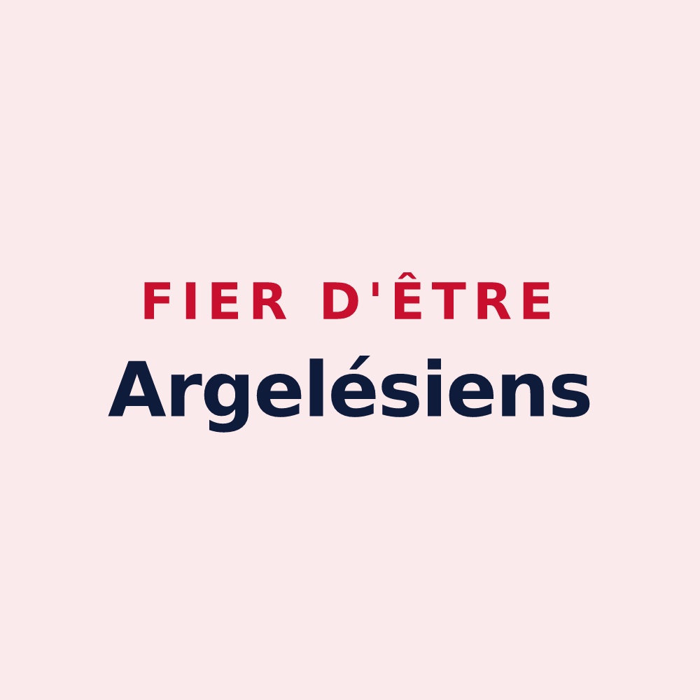 Magnet « Fier d'être Argelésiens » — design pour Argelès-sur-Mer
