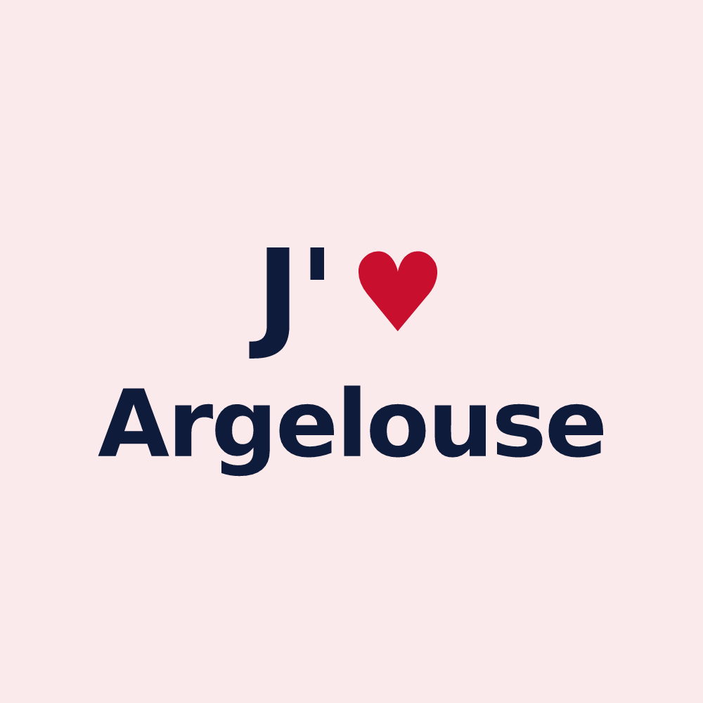 Magnet personnalisé Argelouse — design J'aime Argelouse