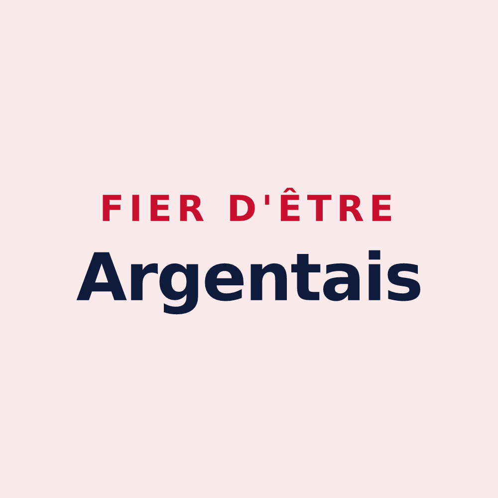 Magnet « Fier d'être Argentais » — design pour Argent-sur-Sauldre