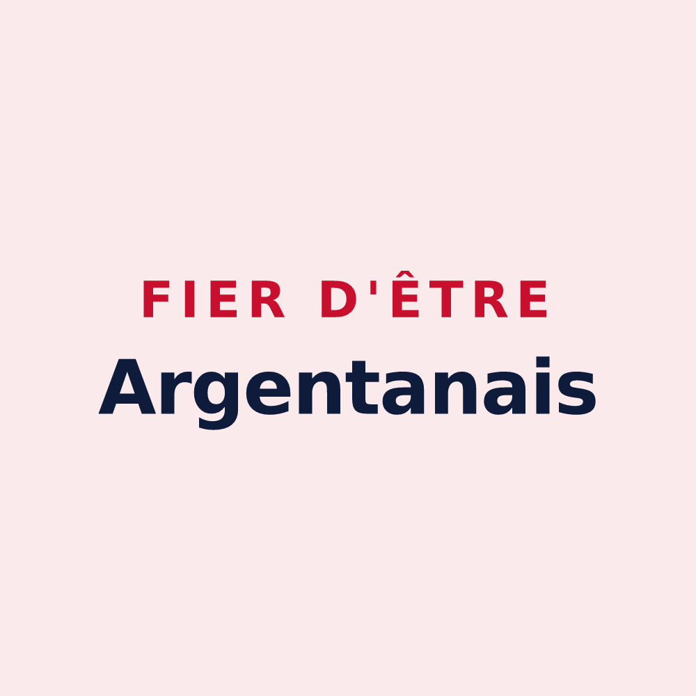 Magnet « Fier d'être Argentanais » — design pour Argentan