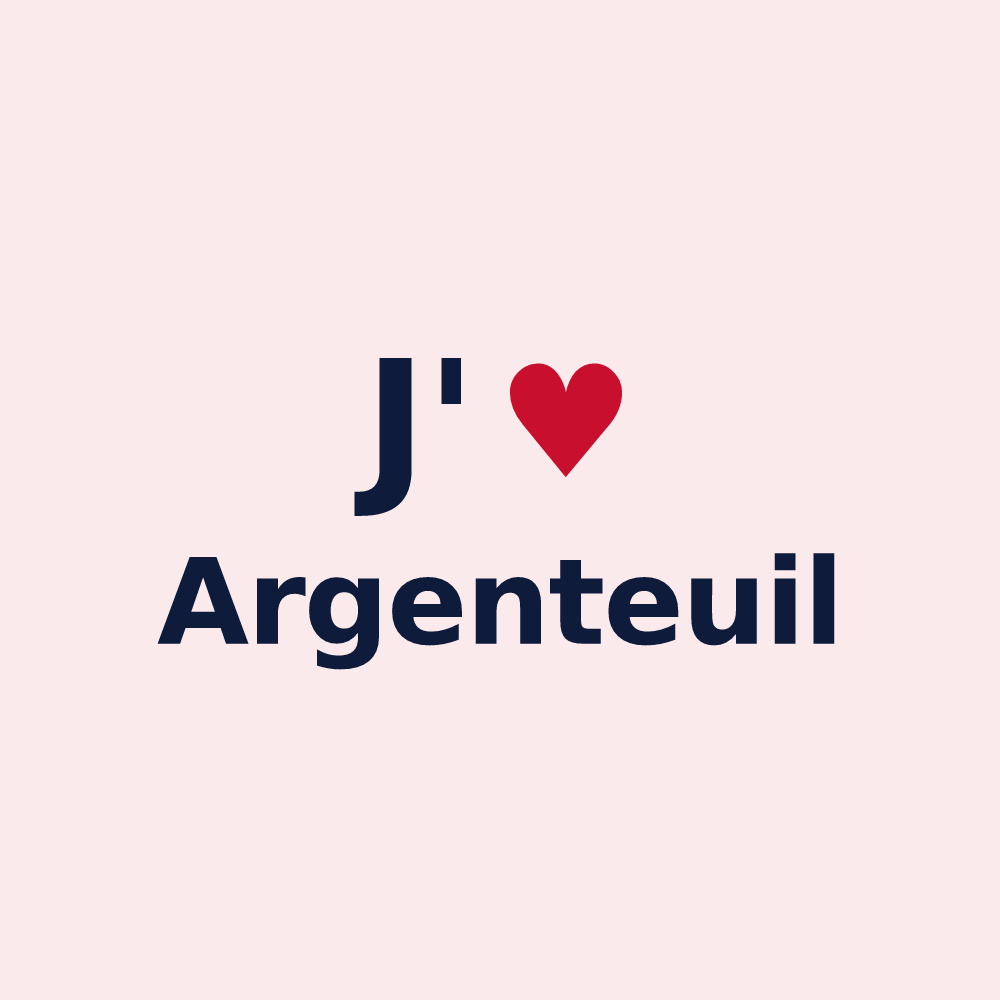 Magnet personnalisé Argenteuil — design J'aime Argenteuil