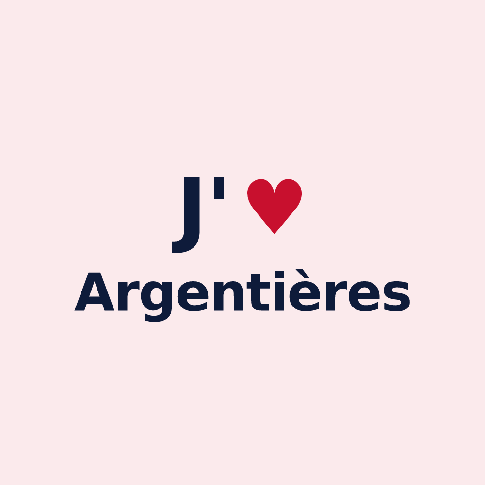 Magnet personnalisé Argentières — design J'aime Argentières