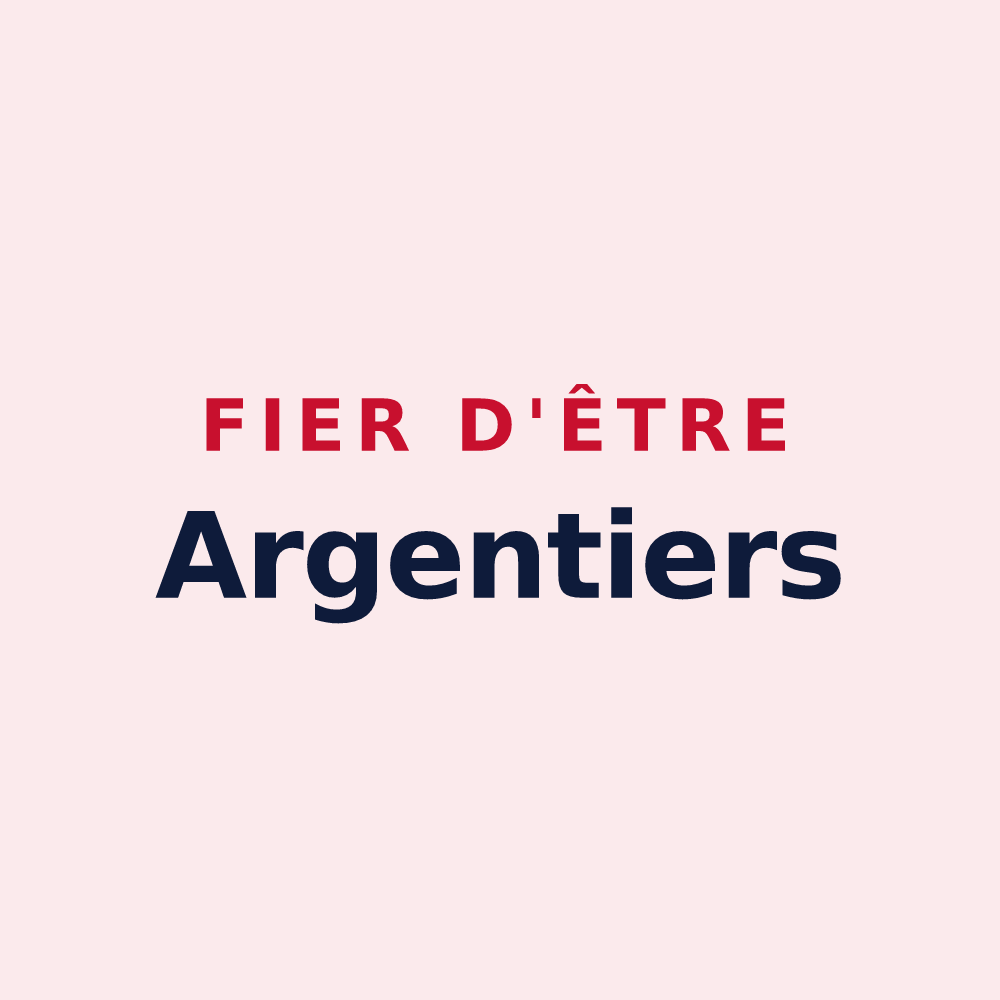 Magnet « Fier d'être Argentiers » — design pour Argentières