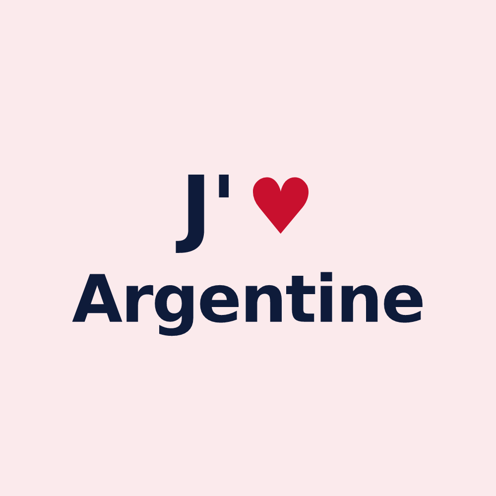 Magnet personnalisé Argentine — design J'aime Argentine
