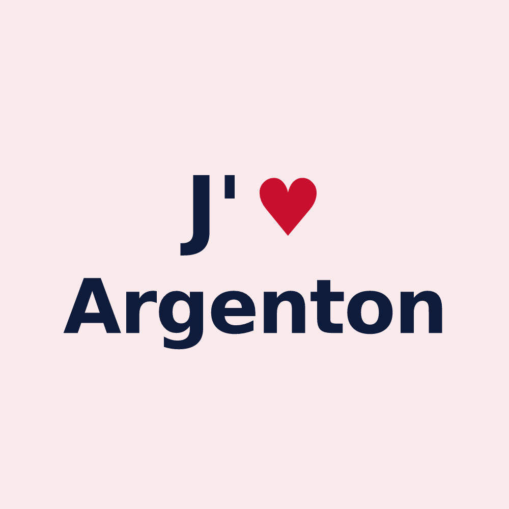Magnet personnalisé Argenton — design J'aime Argenton