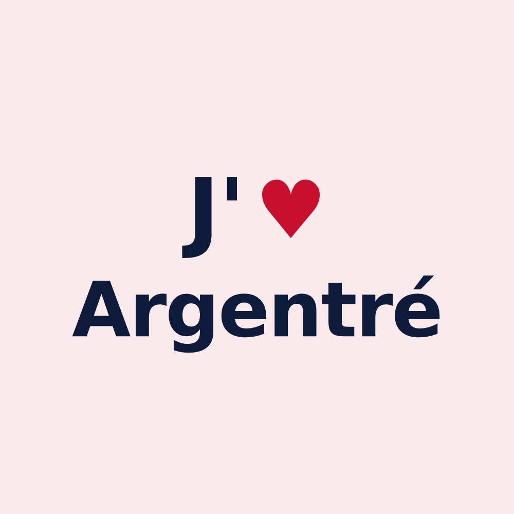 Magnet personnalisé Argentré — design J'aime Argentré
