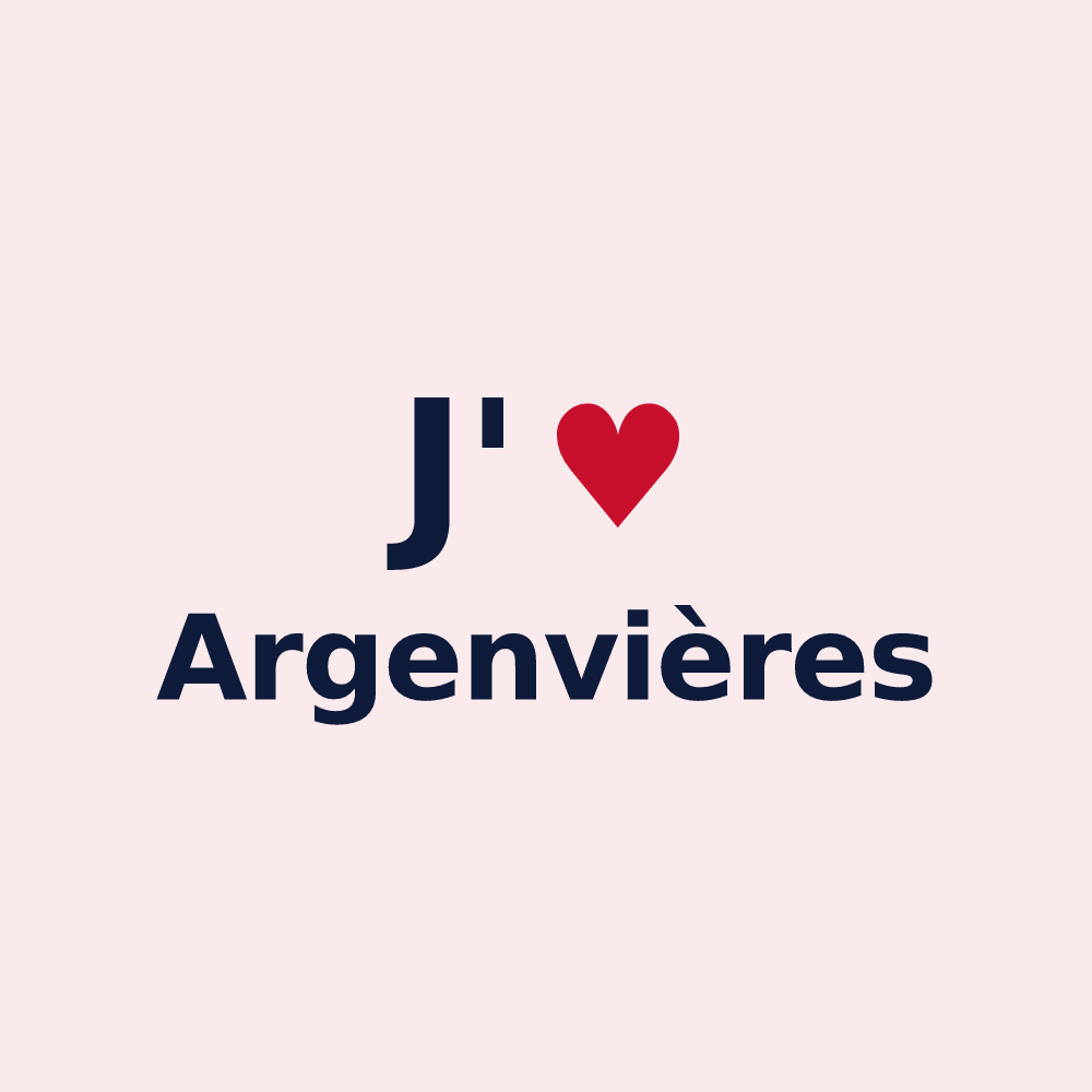 Magnet personnalisé Argenvières — design J'aime Argenvières