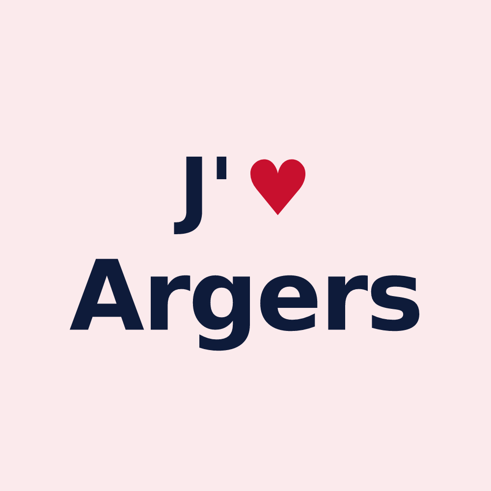 Magnet personnalisé Argers — design J'aime Argers