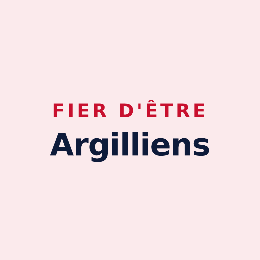 Magnet « Fier d'être Argilliens » — design pour Argilly
