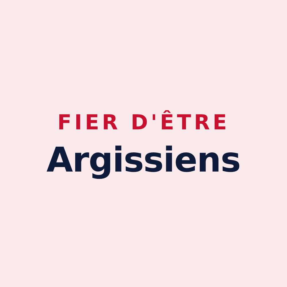 Magnet « Fier d'être Argissiens » — design pour Argis
