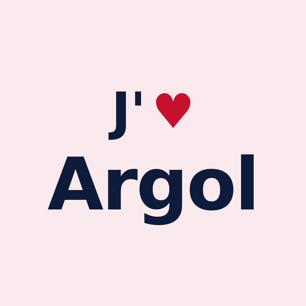 Magnet personnalisé Argol — design J'aime Argol