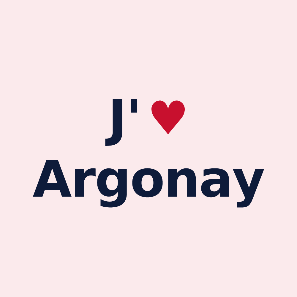 Magnet personnalisé Argonay — design J'aime Argonay