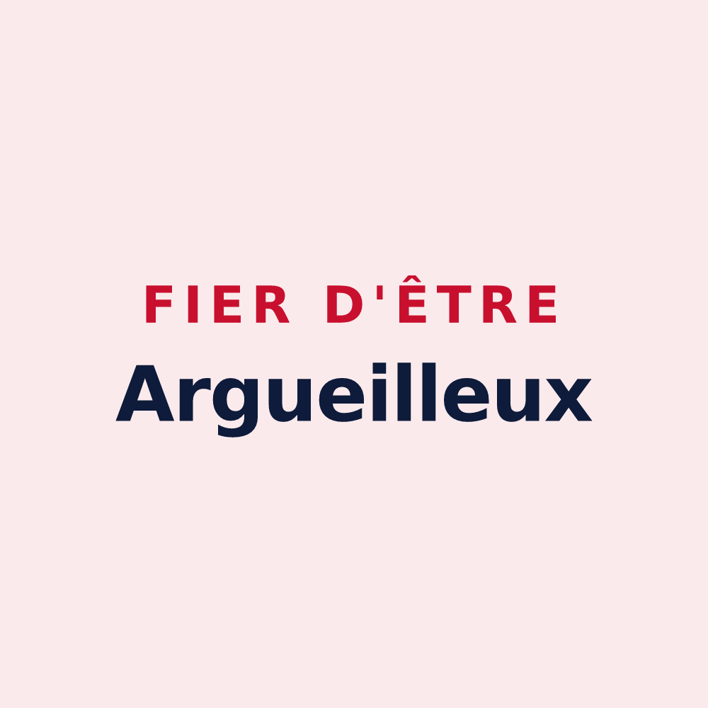 Magnet « Fier d'être Argueilleux » — design pour Argueil